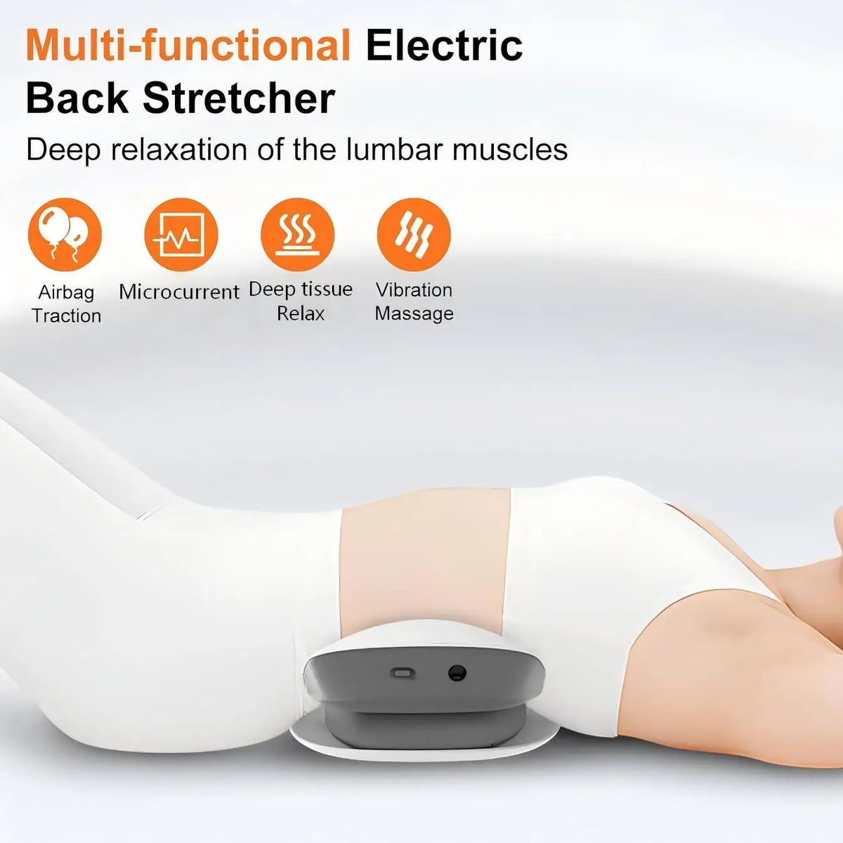 Electric Lumbar Back Stretcher and Massager