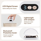 Electric Nail Trimmer and Polisher with LED Light
