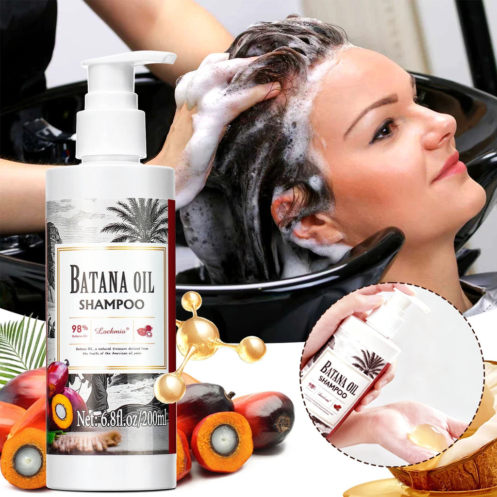 Batana Oil Shampoo Deep Cleansing Moisturizing Hair Growth Treatment