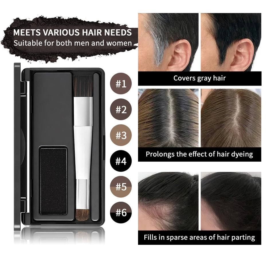 Instant Root Concealer Powder Palette for Gray Hair Coverage