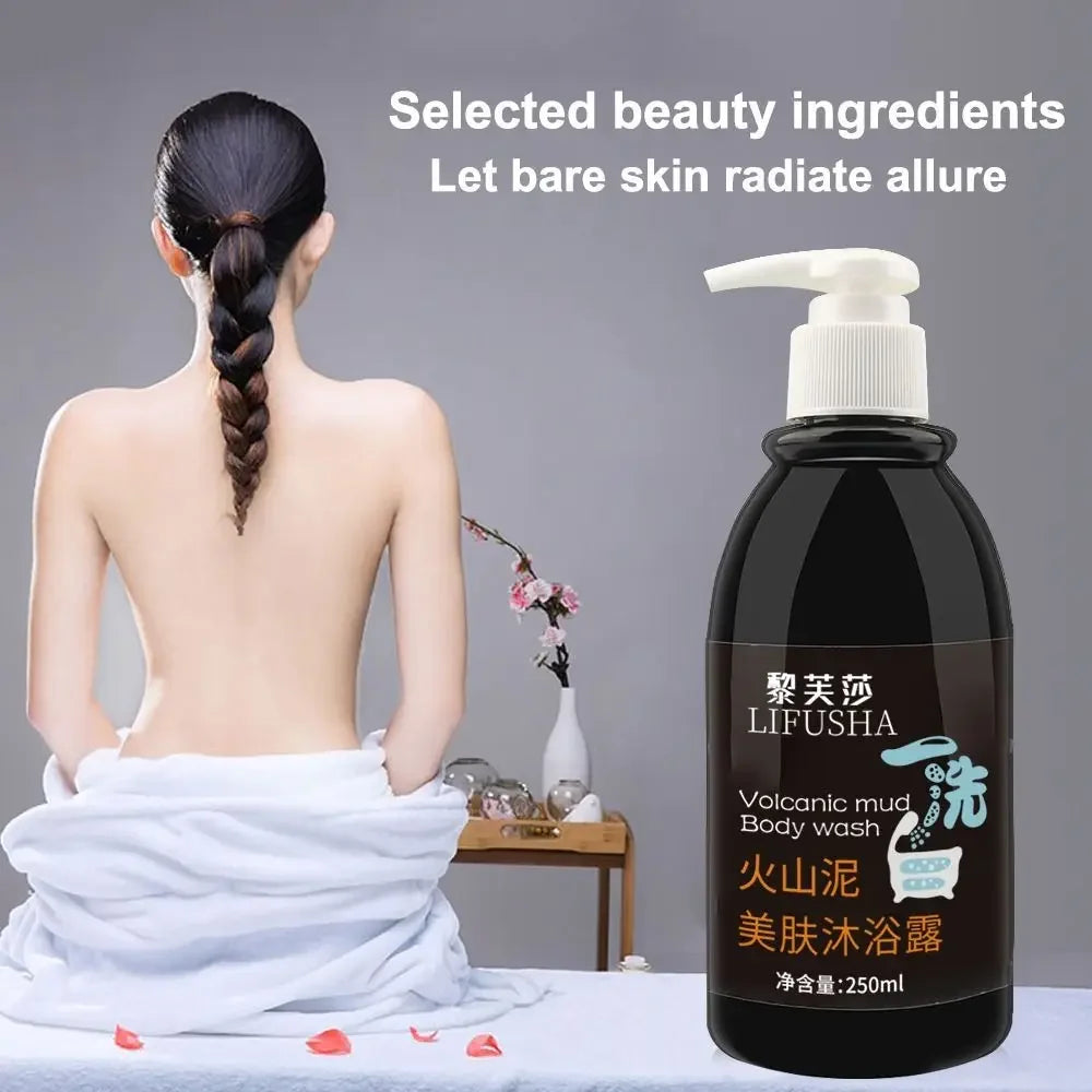 Lifusha Volcanic Mud Body Wash Whitening Moisturizing Shower Gel 250ml - 1