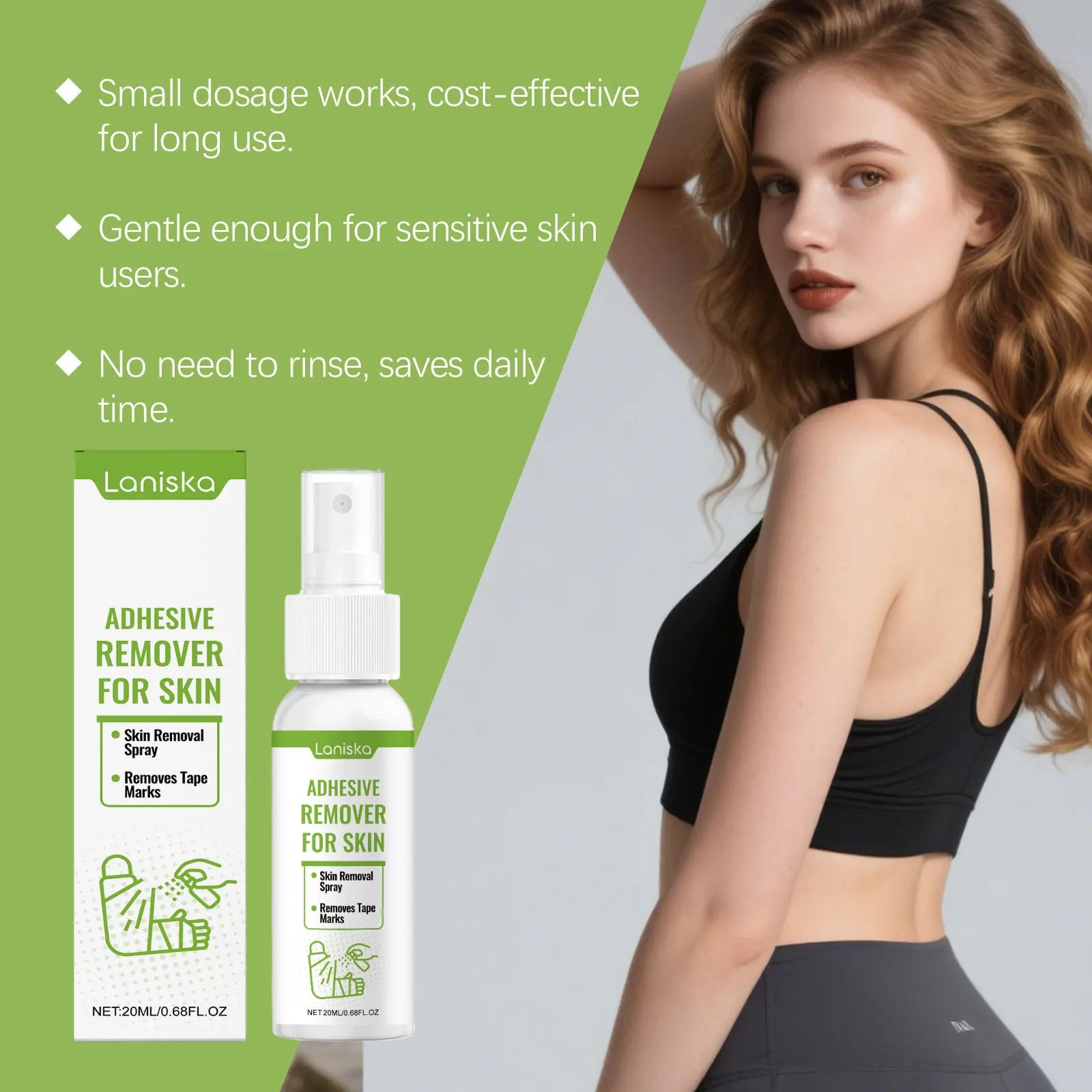 Gentle Adhesive Remover Spray for Skin Tape and Bandage Residue - 6