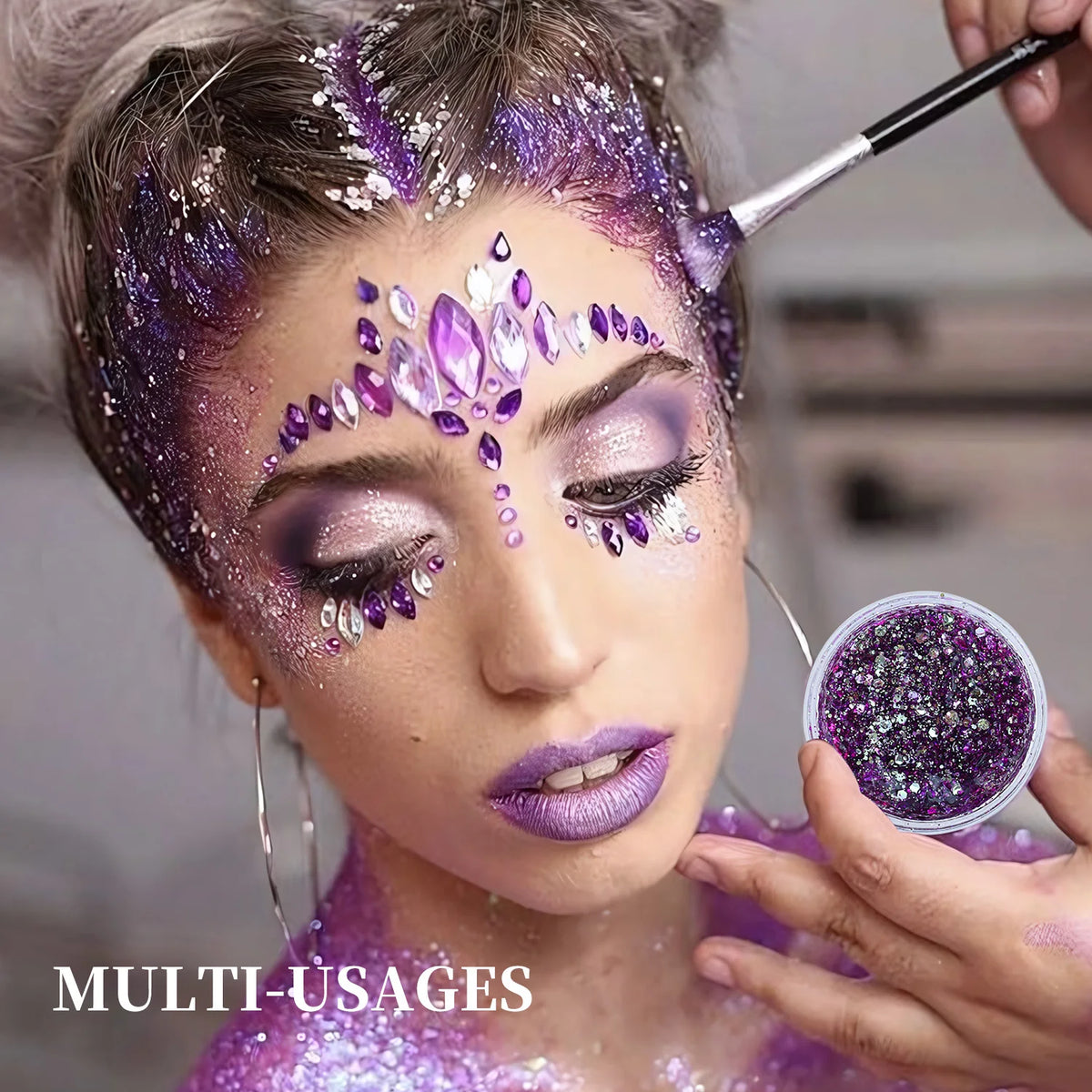 O'CHEAL Chameleon Glitter Gel Body Face and Hair Shimmer Makeup