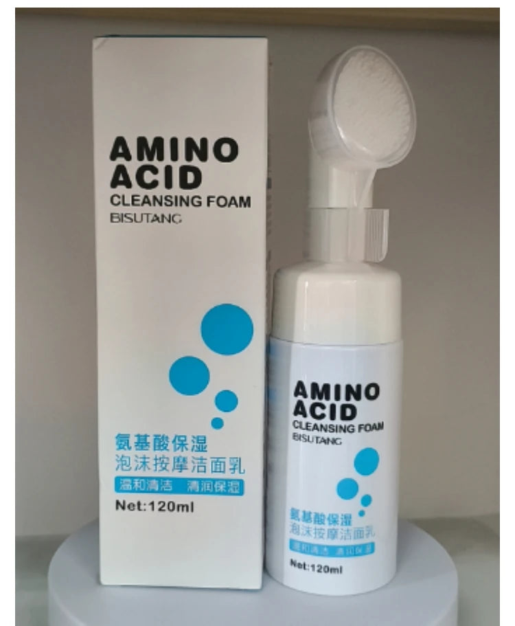 Amino Acid Facial Cleansing Mousse Deep Pore Foam Wash and Makeup Remover