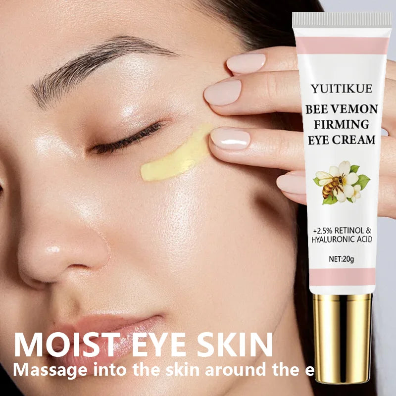 Bee Venom Firming Eye Cream Retinol Hyaluronic Acid Anti Aging Treatment
