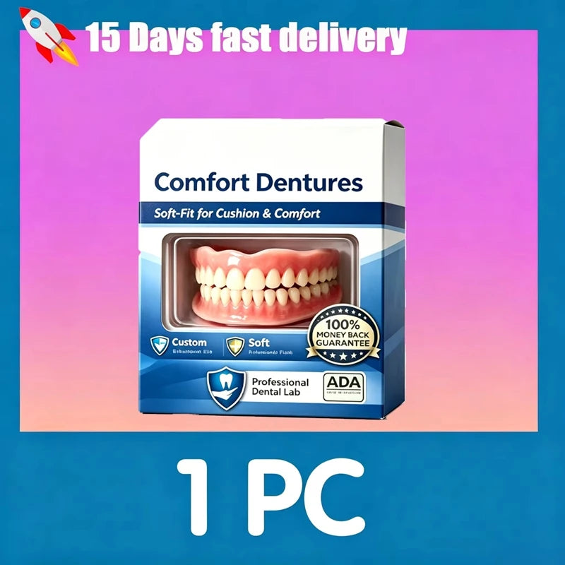 Comfort Fit Silicone Denture Set for Instant Smile Confidence