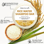 Rice Water Shampoo Bar Organic Hair Growth and Conditioning Soap 60g