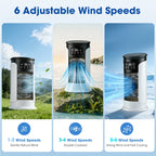 Portable Desktop Air Cooler and Humidifying Misting Fan
