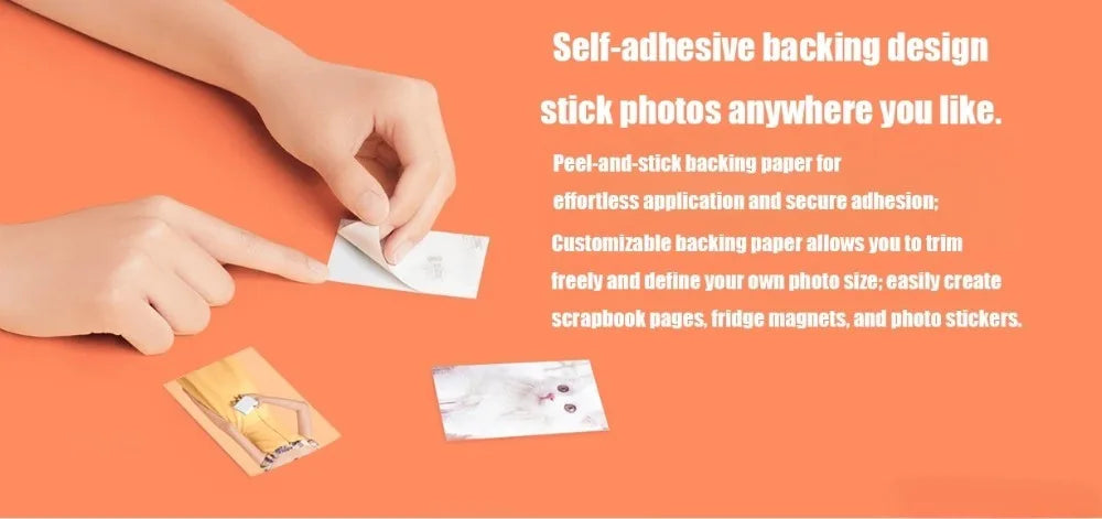 Mijia ZINK Pocket Printer Paper Self-Adhesive Photo Printing Sheets - 12