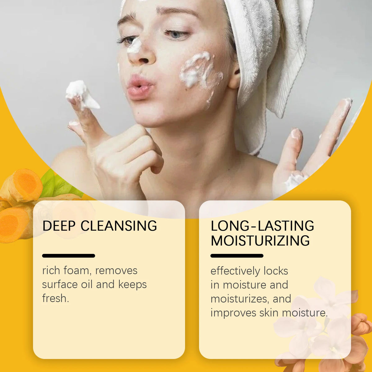 Turmeric and Clove Exfoliating Soap Bar for Face and Body