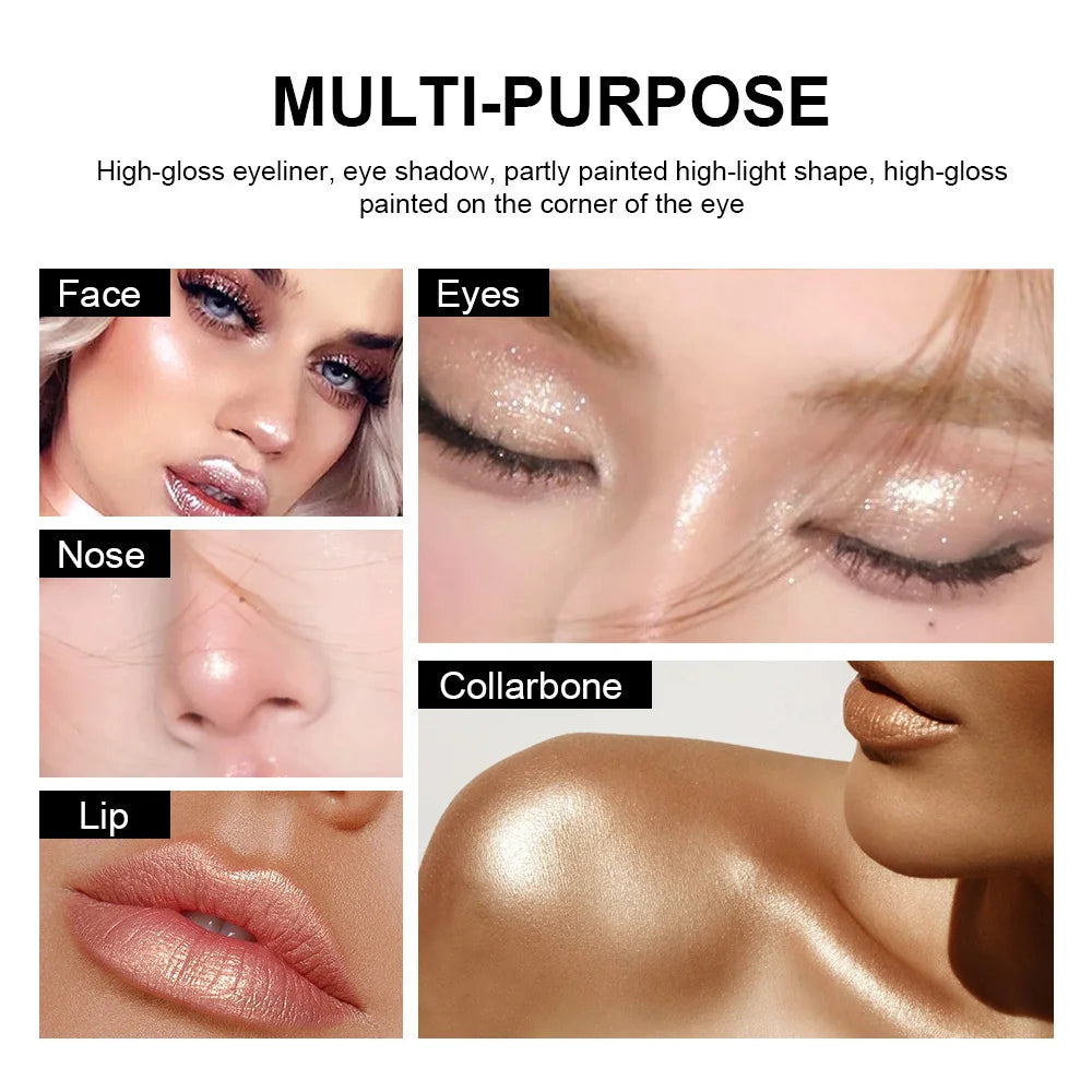 Waterproof Shimmer Eyeliner Pencil for Brightening Eye Makeup