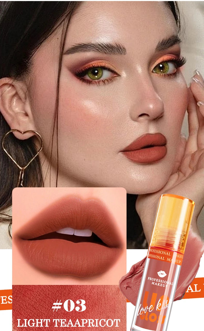 Matte Lip Gloss Waterproof Long Lasting Liquid Lipstick Berry Shades