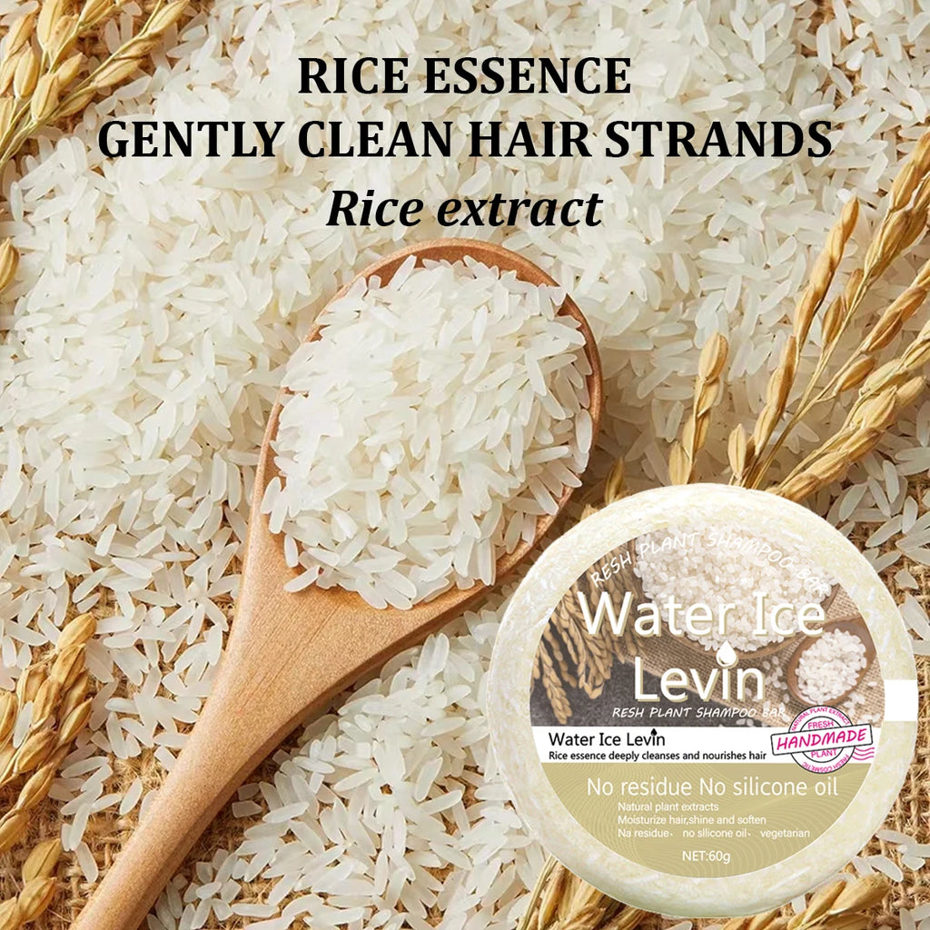 Rice Essence Shampoo Bar Natural Moisturizing Hair Cleansing Soap 60g