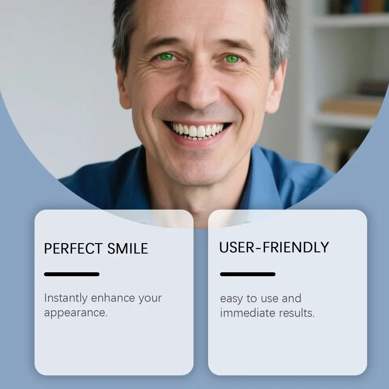 Temporary Realistic Denture Set for Missing Teeth and Gaps