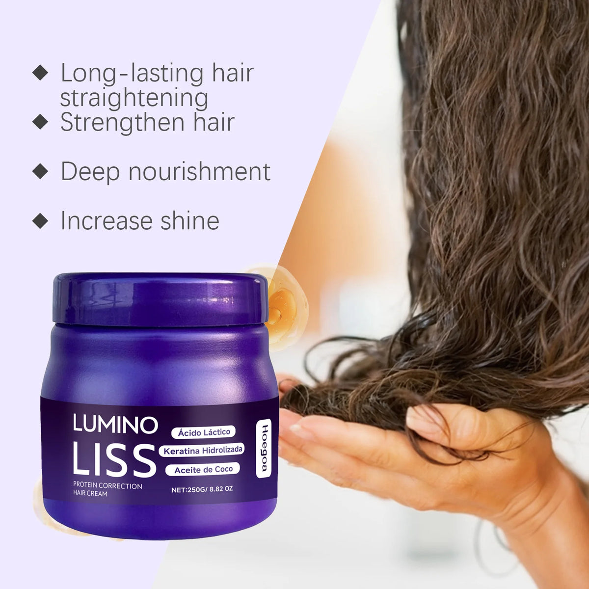 Hoegoa Lumino Liss Protein Correction Hair Straightening Cream 250g