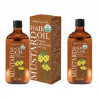 Organic Cold Pressed Mustard Hair Oil with Hyaluronic Acid 100g