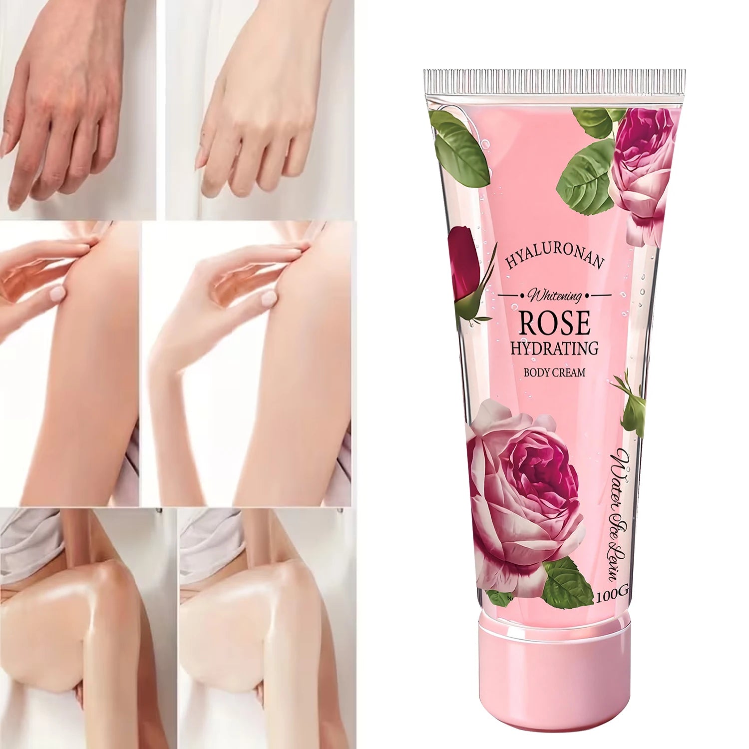 Water Ice Levin Rose Body Cream Hydrating Firming Moisturizer - 5