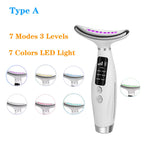 LED Facial and Neck Skin Tightening Massage Device
