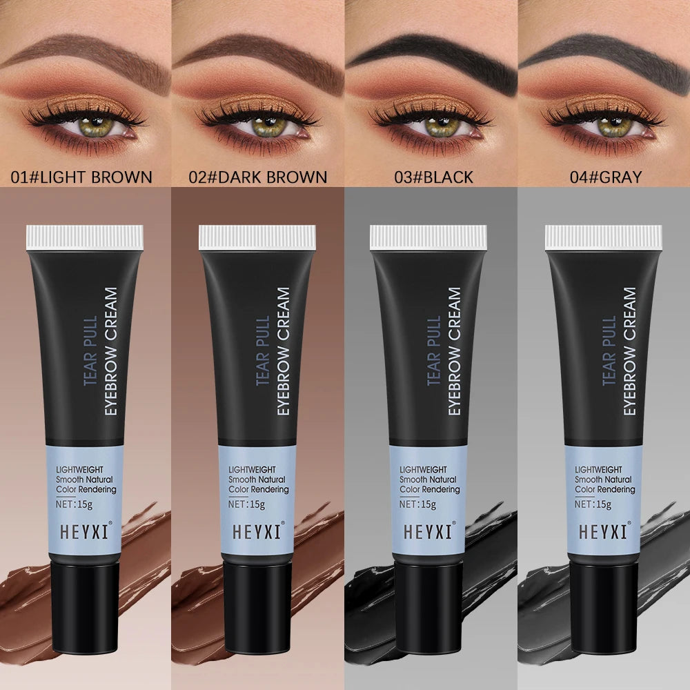 Heyxi Waterproof Tear Off Eyebrow Tint Cream Long Lasting Brow Gel - 9