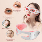3D LED Red Light Therapy Eye Massager for Fatigue and Dark Circles