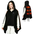 USB Powered Graphene Heated Hooded Shawl for Home and Office