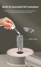 Electric Scalp Massager and Hair Growth Serum Applicator