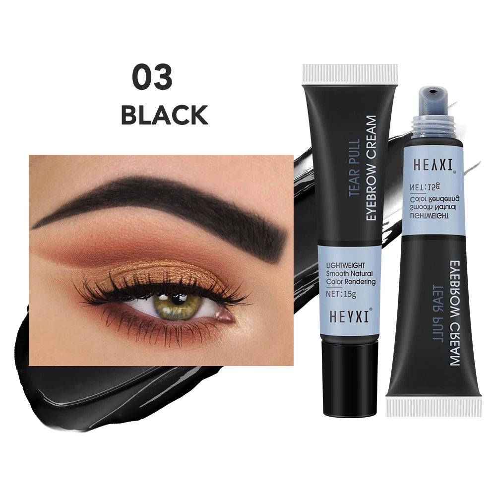 Heyxi Waterproof Tear Off Eyebrow Tint Cream Long Lasting Brow Gel - 12