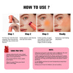 Cooling Water Jelly Blush Stick for Cheeks and Lips