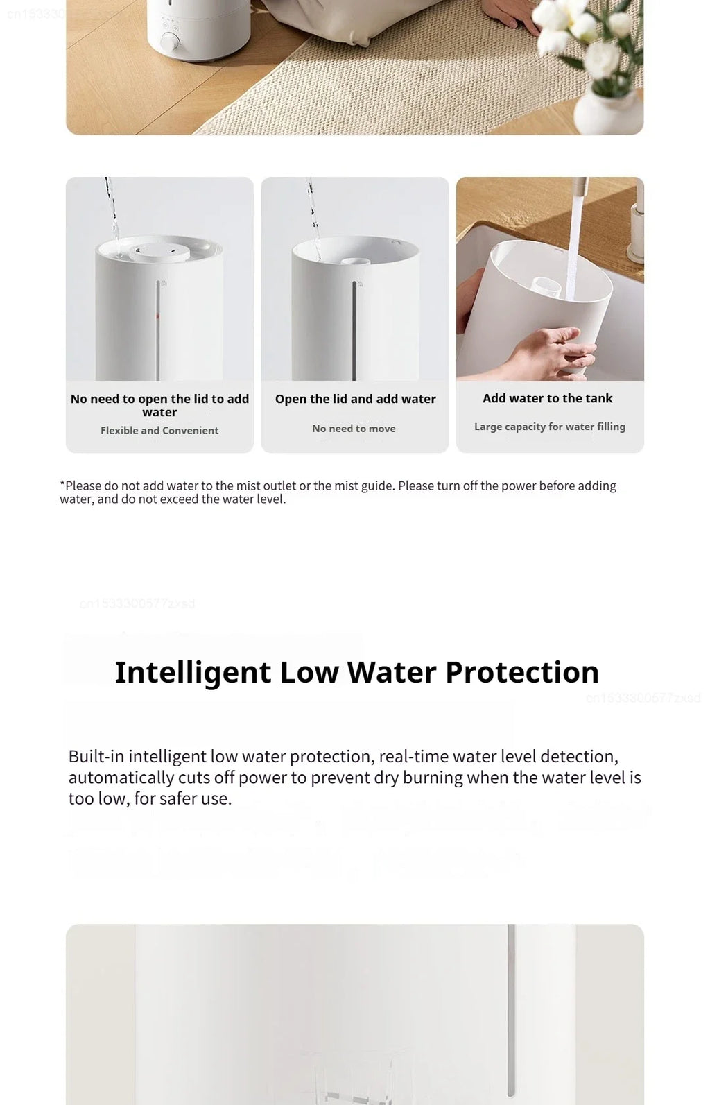 Mijia Humidifier 3 4.5L Mist Maker Air Purifier for Home