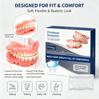 Snap-On Silicone Dentures for Instant Natural Smile