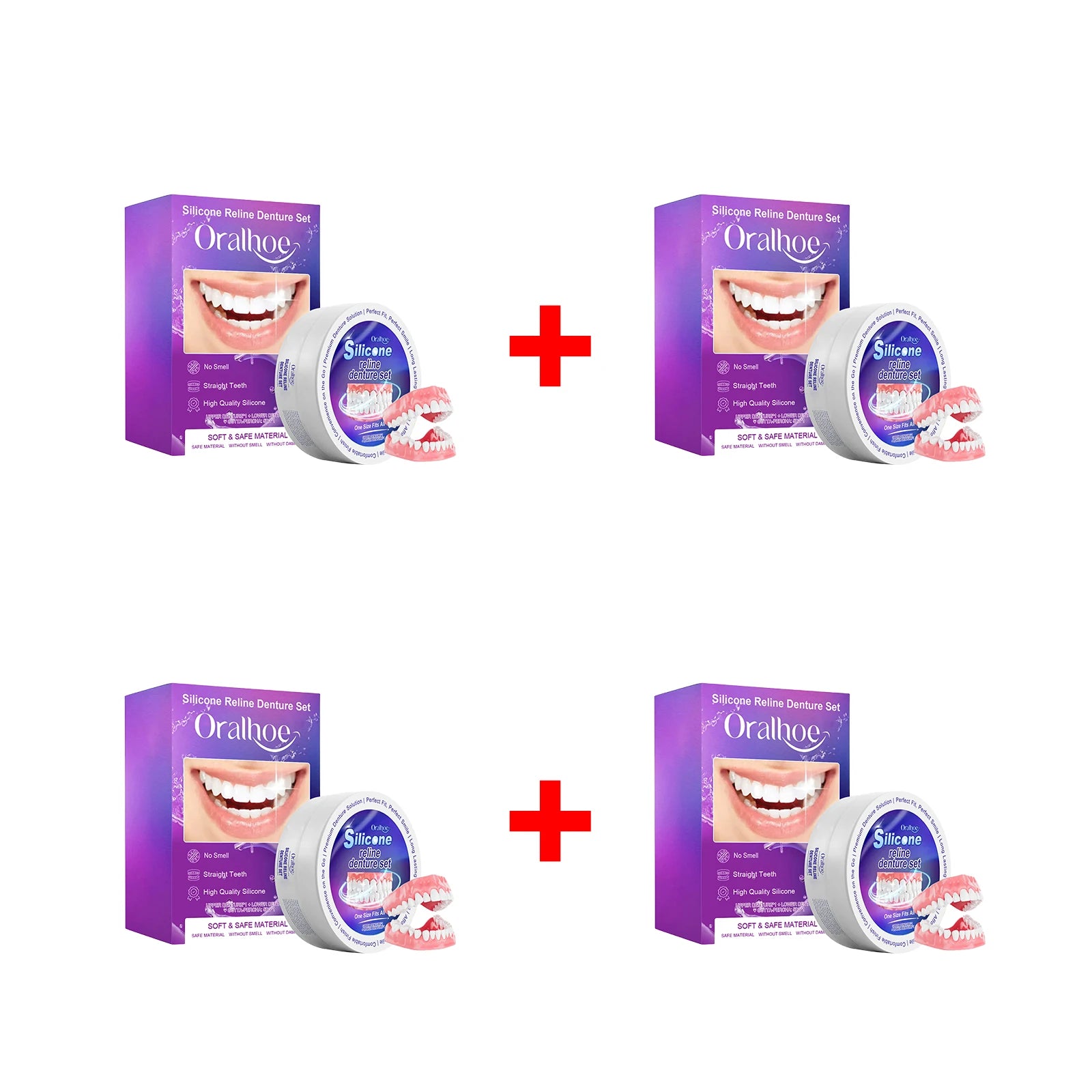 Silicone Reline Denture Set for Comfortable Fit - 16