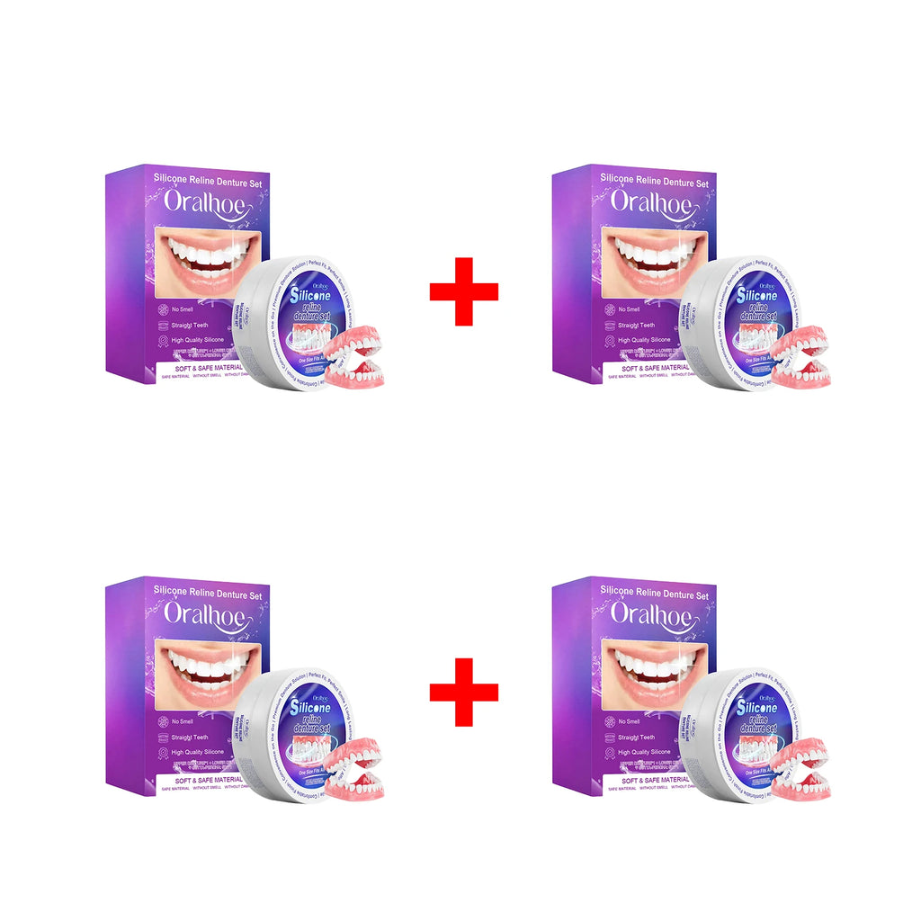 Silicone Reline Denture Set for Comfortable Fit