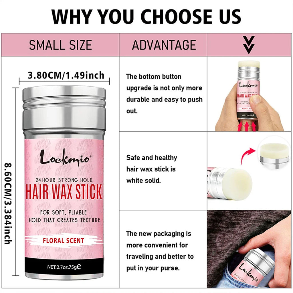 Lockmio Wig Installation Kit Hair Wax Stick Melting Spray Edge Control