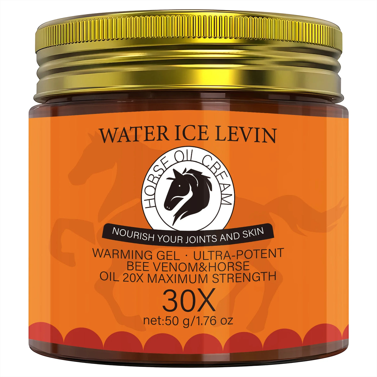 Horse Oil Cream Bee Venom Warming Joint and Skin Nourishing Balm 50g