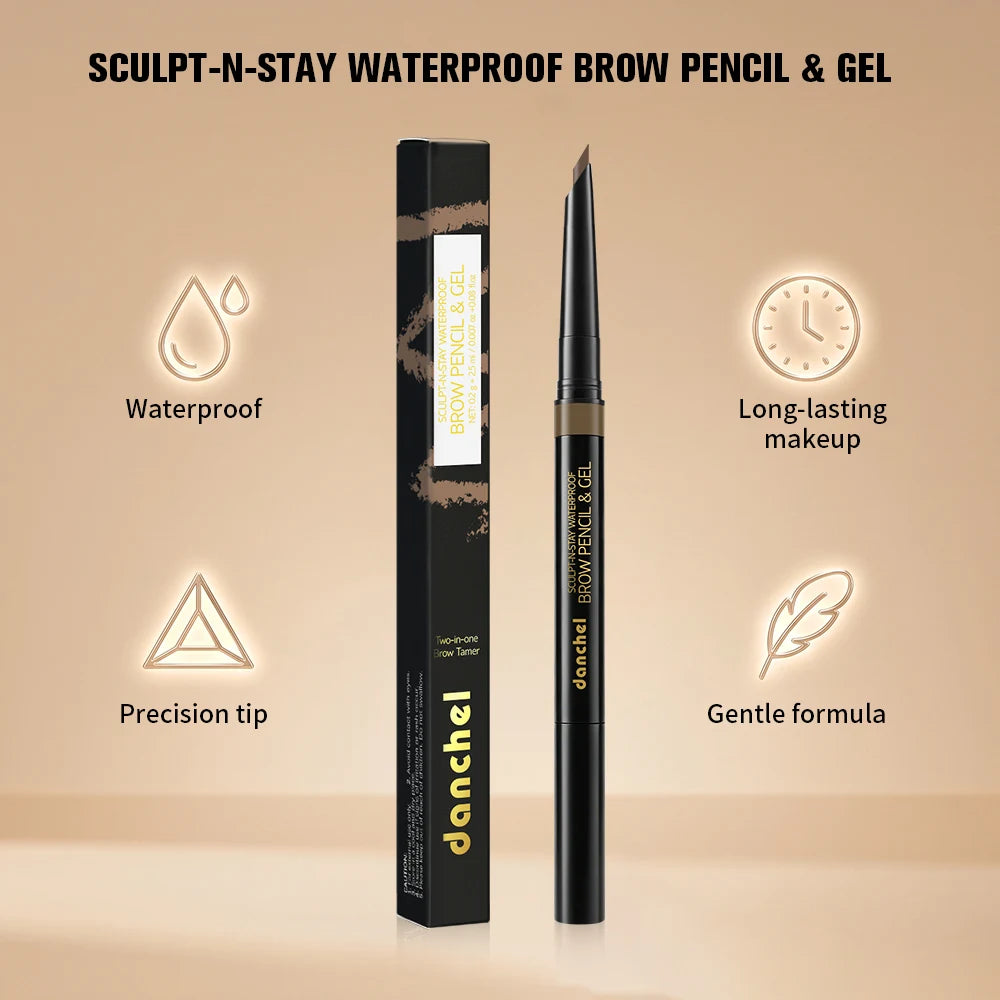 2-in-1 Waterproof Eyebrow Pencil and Sculpting Gel