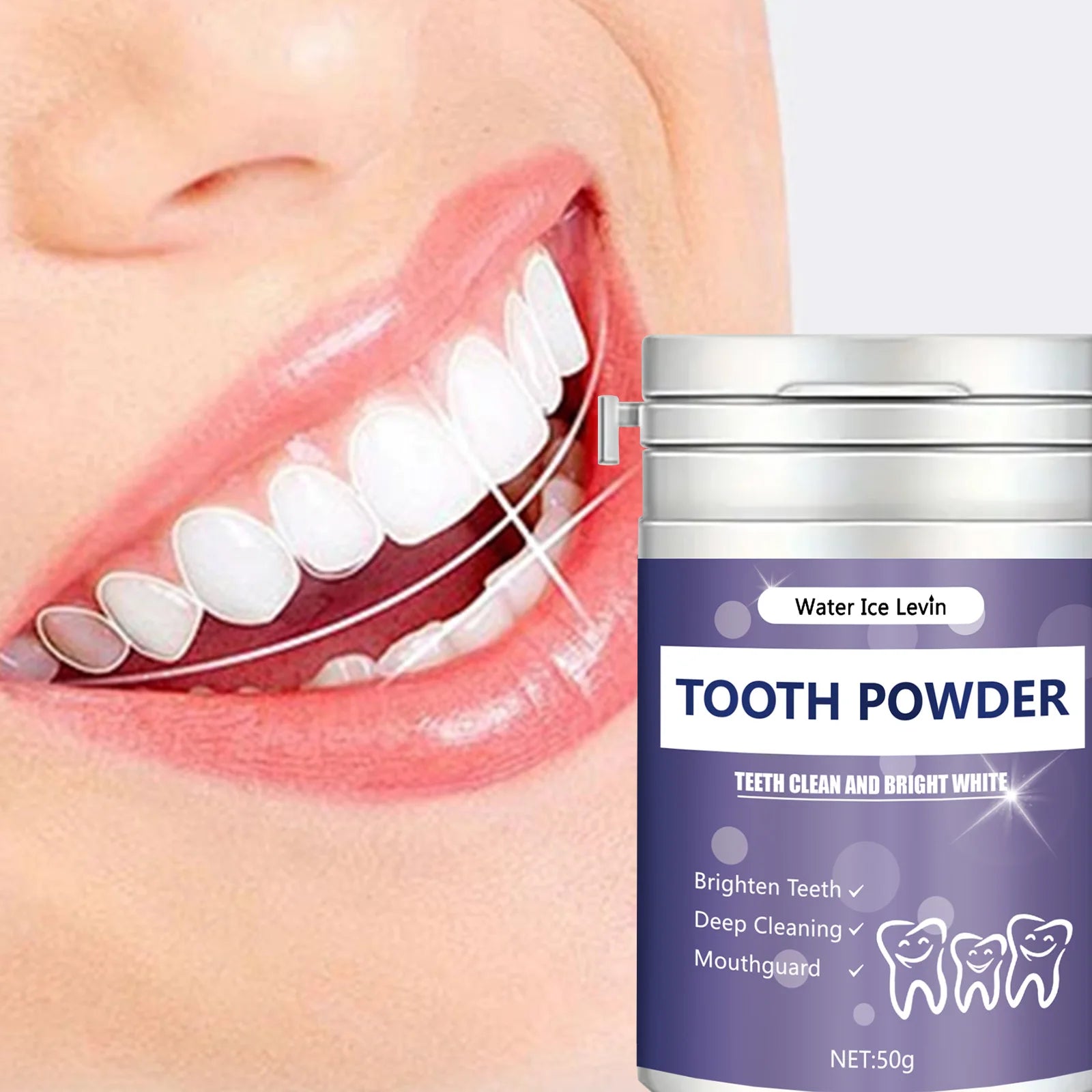 Pearl Tooth Powder Teeth Whitening Stain Removal Oral Care 50g - 5