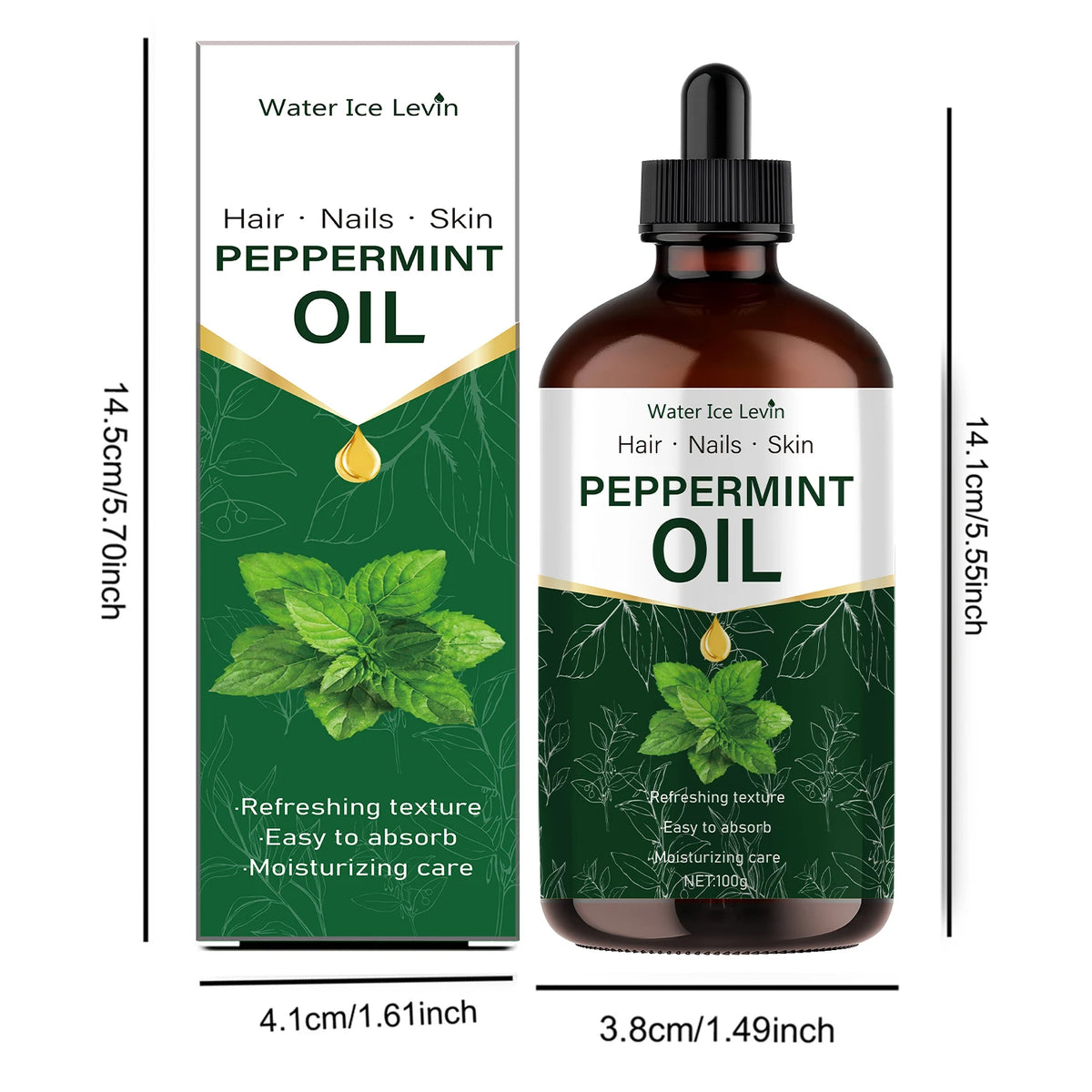 Peppermint Essential Oil Natural Moisturizing Body and Hair Care 100g