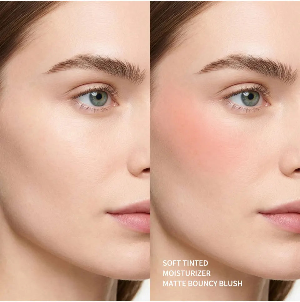 Matte Cream to Powder Bouncy Blush for Natural Flush
