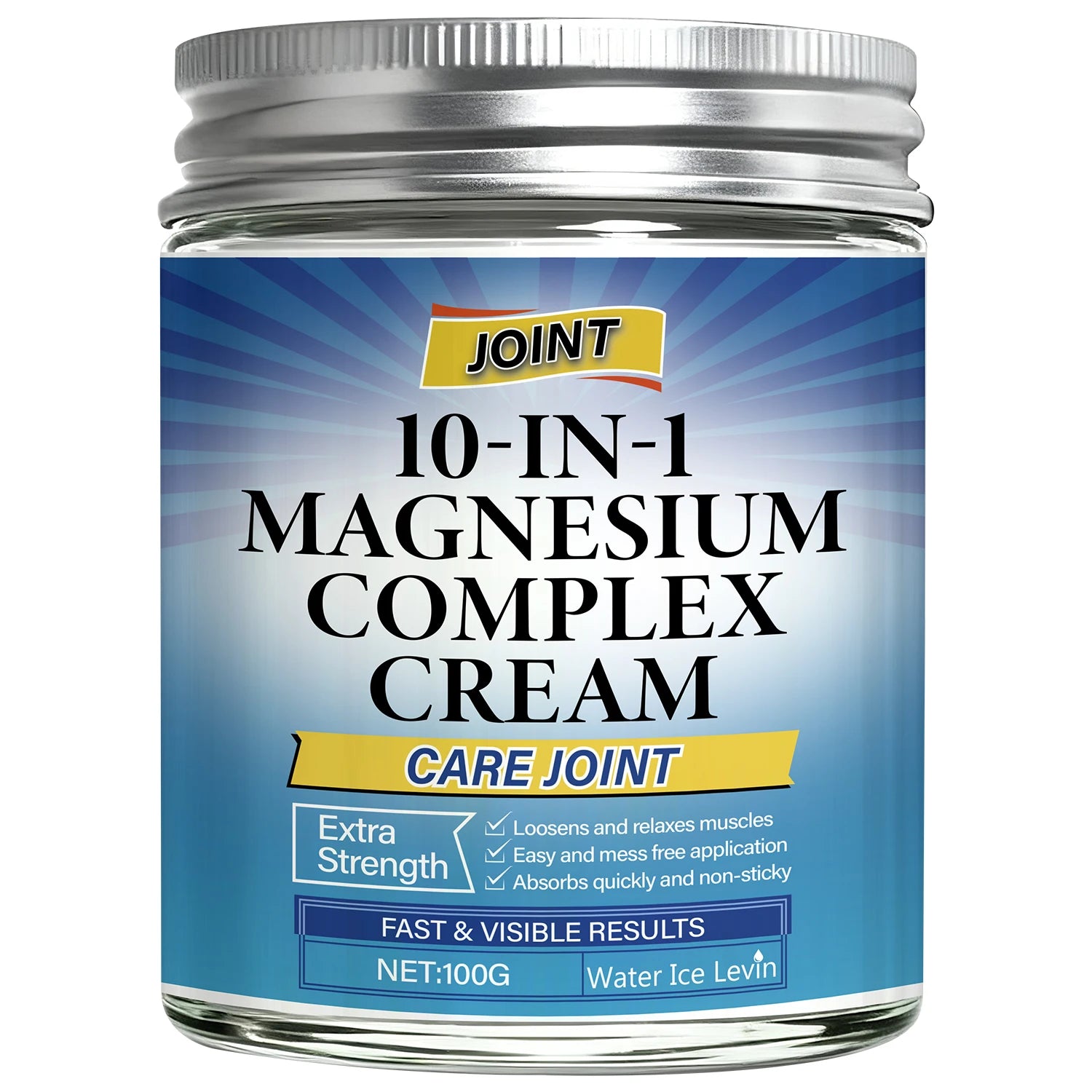 10-in-1 Magnesium Joint Cream Extra Strength Muscle Recovery Balm - 9