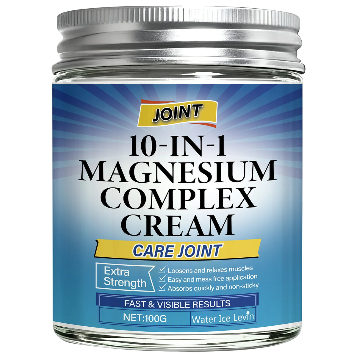 10-in-1 Magnesium Joint Cream Extra Strength Muscle Recovery Balm