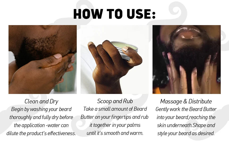 Lockmio Natural Vanilla Beard Balm for Softening Grooming and Styling