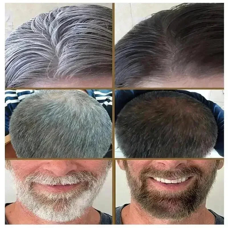 100ml 3 in 1 Herbal Hair Dye Shampoo for Gray Hair Coverage