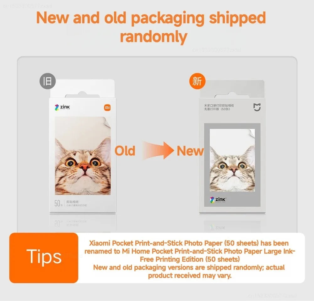 Mijia ZINK Pocket Printer Paper Self-Adhesive Photo Printing Sheets - 7