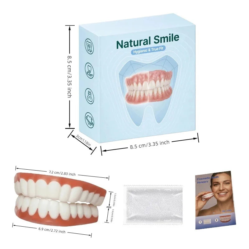 Comfortable Silicone Cosmetic Dentures for Smile Enhancement