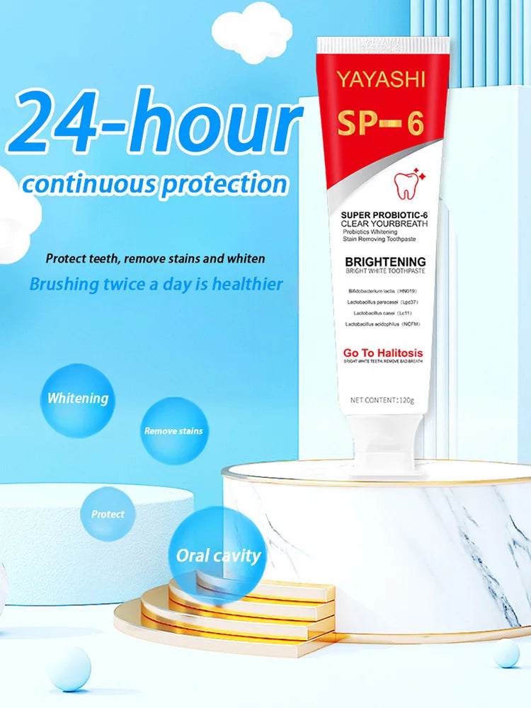 Probiotic Teeth Whitening Toothpaste for Stain Removal - 8