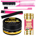 Edge Control Wax and Hair Styling Wax Stick Set with Combs