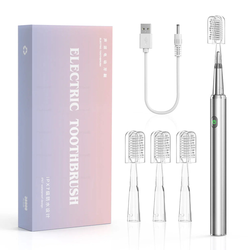 Rechargeable Sonic Electric Toothbrush with 4 Replacement Heads