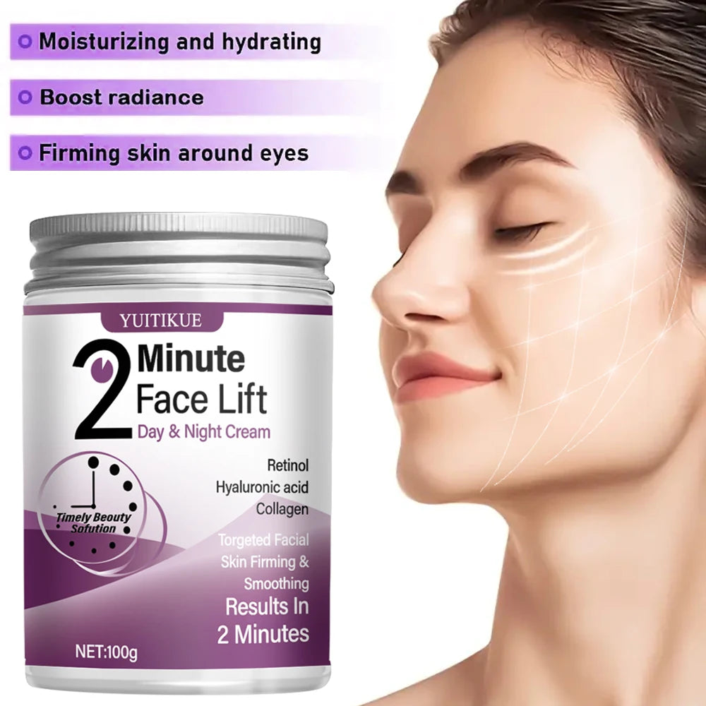 YUITIKUE 2 Minute Face Lift Cream Retinol Collagen Firming Moisturizer