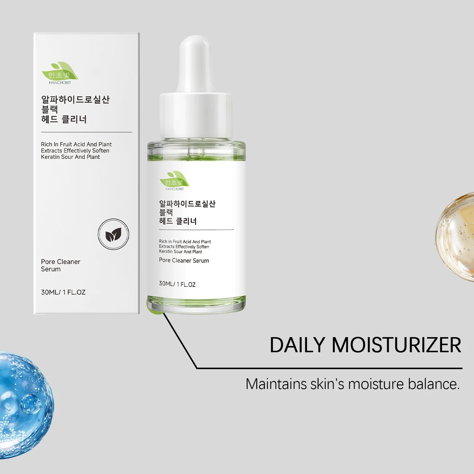 Hanchobit Pore Cleansing Serum Moisturizing Facial Skin Care Treatment - 11
