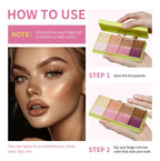 8-Color Cream Blush and Contour Palette